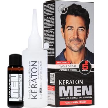 Imagem de Keraton Tonalizante Men 30Ml Castanho Escuro