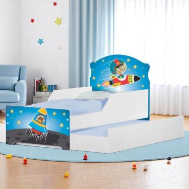 Imagem de Bicama Mini Snap Astronauta E Foguete Com Colchões