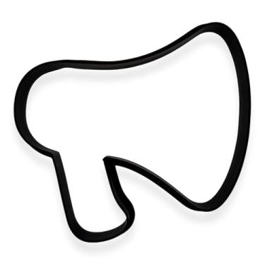 Imagem de Cortador de biscoito megafone com design fácil de empurrar (11,4 cm)