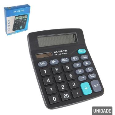 Imagem de Calculadora de Mesa 12 Dígitos Solar Color - Tudo em Caixa