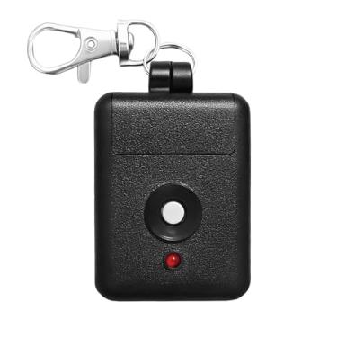 Imagem de QSDIYRF Controle remoto de abridor de porta de garagem compatível com abridor linear de joaninha DNT00026 Delta-3 310MHz 8 interruptores DIP, mini controle remoto de porta de garagem com chaveiro