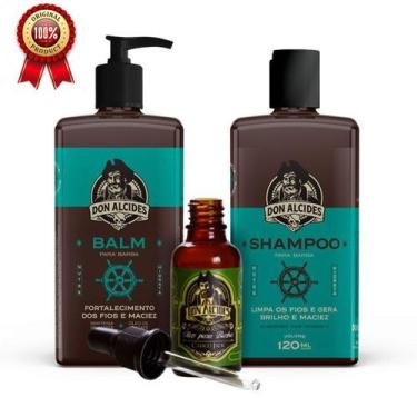 Imagem de Kit shampoo + balm + óleo para barba don alcides calico jack