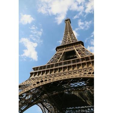 Imagem de Summit Designs Impressão de arte de parede da Torre Eiffel em Paris - Pôster de fotografia de viagem francesa sem moldura de 28 x 35 cm para decoração europeia de escritório em casa