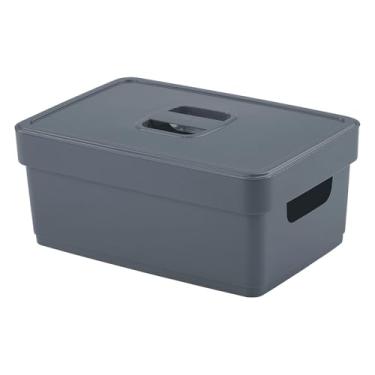 Imagem de CAIXA ORGANIZADORA FLAT COM TAMPA - CHUMBO 3,75L