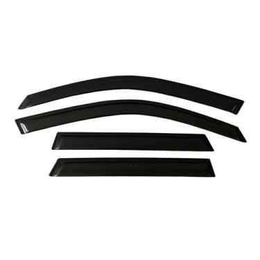 Imagem de GRJQRKHZ Defletor de janela lateral de carro para L & and para R&Over Freelander 1 L314 1996-2006 Viseira de porta Weathershied proteção contra vento sol chuva protetores de janela lateral defletores