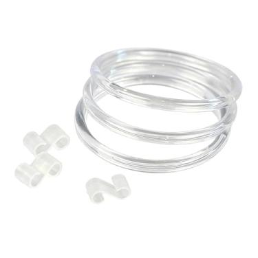 Imagem de Generic 3 peças de anéis de exibição de fotos penduradas, anéis de prateleira de grade, painel de grade de parede faça você mesmo, laço para exposição de