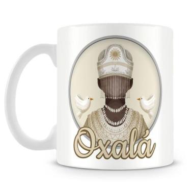 Imagem de Caneca Personalizada Oxalá - Porcelana Branca 325ml - Amo Canecas