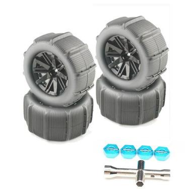 Imagem de Rodas RC e pneus de borracha 1/10-1/18 Areia de praia/neve/deserto - M