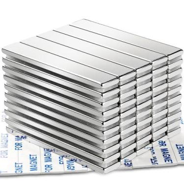Imagem de Ímãs de barra DIYMAG de neodímio de terras raras com adesivo, pacote c