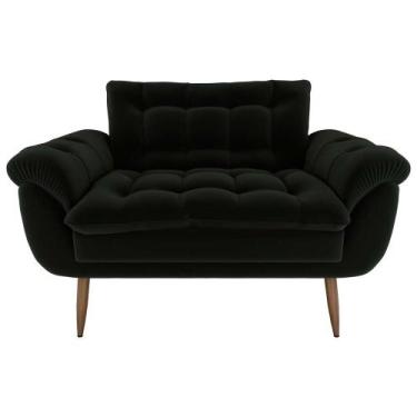 Imagem de Sofá Namoradeira Pequeno confortável 1,25 larg Xangai Matrix, VELUDO P