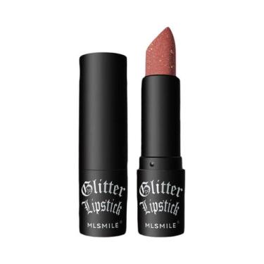 Imagem de Batom Metálico Perolado com Glitter - 7 Cores, Longa Duração e à Prova