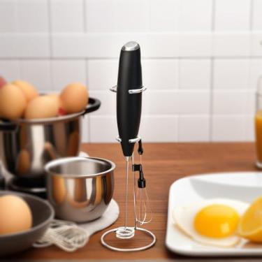 Imagem de Batedor de aço inoxidável – batedor de ovos portátil para assar e cozinhar, batedor de arame manual para misturar massa, batedeira de cozinha