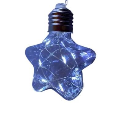 Imagem de Guirlanda Fio Varal 3 metros 10 x Estrelas Branco, Amarelo, Azul ou Colorido Luminária Pilhas e Usb(Branco)