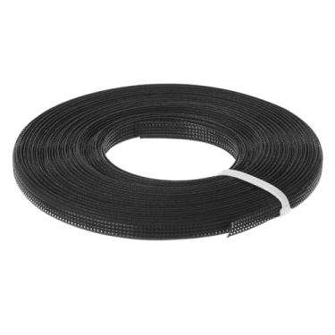 Imagem de Desossamento para costura, 1 peça 10 jardas 6 mm - Espartilho de poliéster costurado de baixa densidade para vestido de noiva, vestido de noiva (preto)