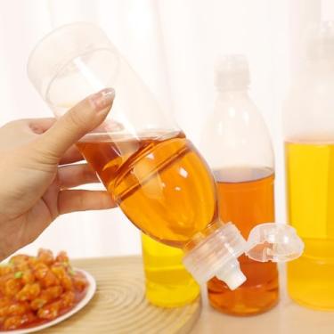 Imagem de Frasco dispensador de óleo PP para cozinha, dispensador de óleo de cozinha, pulverizador de óleo para cozinhar para fritadeira a ar, churrasco, salada (600 ml)