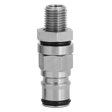 Imagem de Adaptador de bloqueio de barril de cerveja de aço inoxidável 304, válvula de alívio de pressão forte e travada, acessório para fermentação caseira, ferramenta prática de fabricação de cerveja (líquido