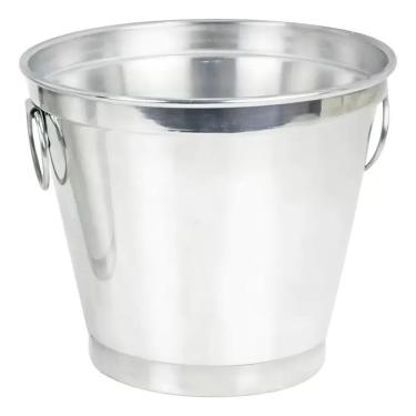 Imagem de 2X Balde Para Gelo E Champagne Cerveja 3,0 Litros Alumínio