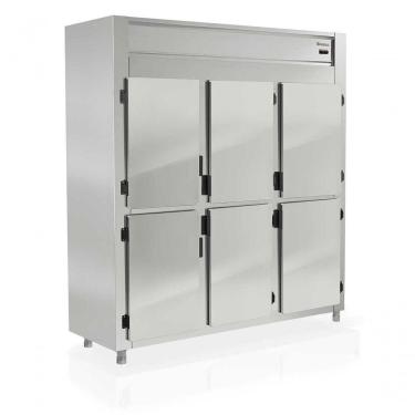 Imagem de Geladeira Comercial 6 Portas Grep6p Gelopar Refrigerador 6 Portas Inox 220v
