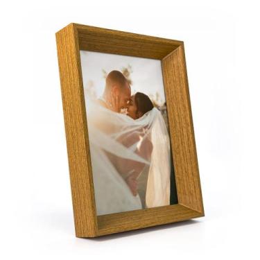 Imagem de Porta Retrato 15x21 De Vidro Chanfrada Decorativo Foto Vertical Horizo