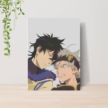 Imagem de Genérico, Quadro Black Clov Anime A4 | Placa MDF 15