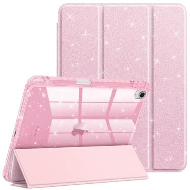 Imagem de Fintie Capa fina com suporte para lápis para iPad Air de 11 polegadas M3 (2025)/M2 (2024), iPad Air 5ª (2022)/4ª geração de 10,9 polegadas - Capa brilhante brilhante com revestimento traseiro