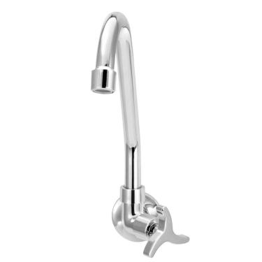 Imagem de Torneira Cozinha Forusi para Parede - Bica Móvel Jr C36 com 1/4 de Volta Cromado