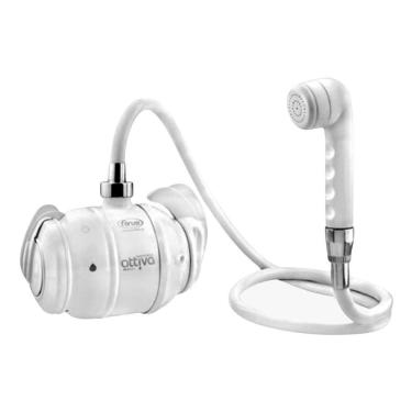 Imagem de Torneira Eletrônica Forusi Attiva - Parede com Ducha Extensiva Branco 5400W