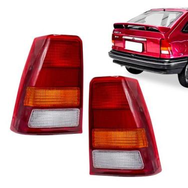 Imagem de Par Lanterna Traseira GM Kadett 1989 até 1998 Tricolor - Artmold