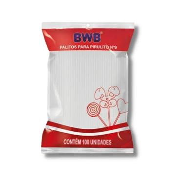 Imagem de Palitos Para Pirulito Pequeno Branco 9cm Com 5x100 Un - Tamarozzi