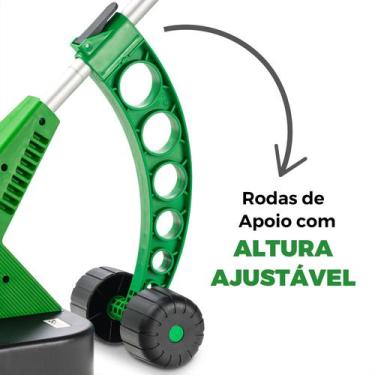 Imagem de Cortador Aparador Elétrico Máquina Cortar Grama Roçadeira Capinadeira 