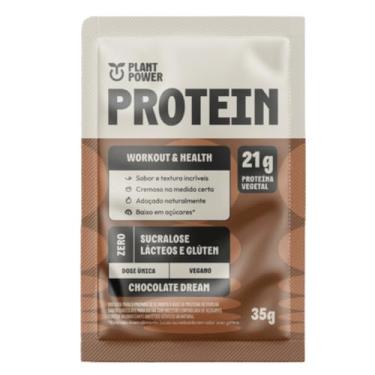 Imagem de Plant Power Proteína Vegetal Chocolate Dream, 21g Proteína por Porção, Zero Lactose e Glúten, Suplemento Alimentar para Treino e Saúde, 35g