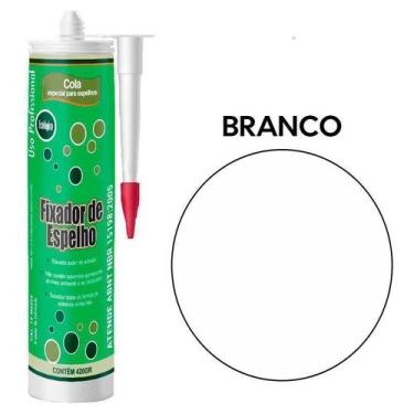 Imagem de Adesivo Cola Fixador De Espelho Cartucho 400Gr Branco Branco - SBRIX, 