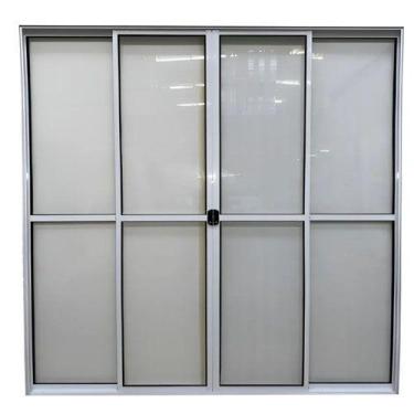 Imagem de Porta Sacada 4 Folhas aluminio branco C/trinco 2,10x1,50 - ALLO ESQUAD