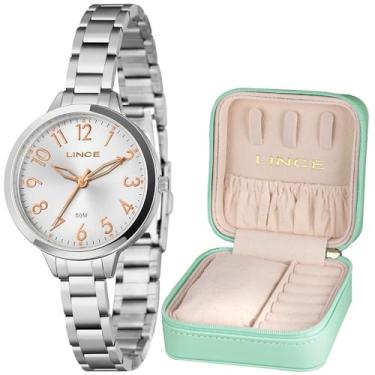 Imagem de Relógio Feminino Prata Lince LRM4854L34 S2SX Com Porta Joias