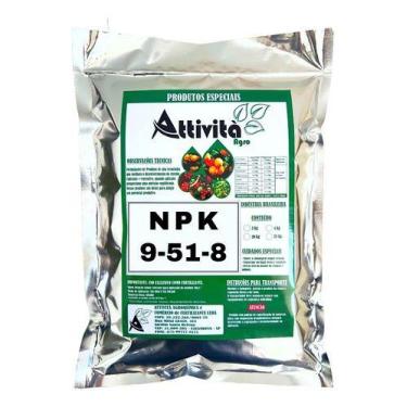 Imagem de Adubo Fertilizante Foliar Npk 9-51-8 Pó Solúvel 2kg - Attivita Agro