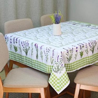Imagem de Toalha de Mesa 4 Lugares Allegra 1,50x1,50m Estampado Tecido Microfibr