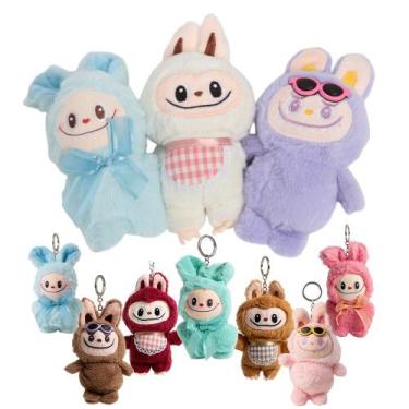 Imagem de Kit 6 Bonecos Labubu Pelúcia Coleção Especial Com Acessórios - Toys 2u