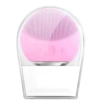 Imagem de Escova Esponja De Limpeza Facial Elétrica Rosa