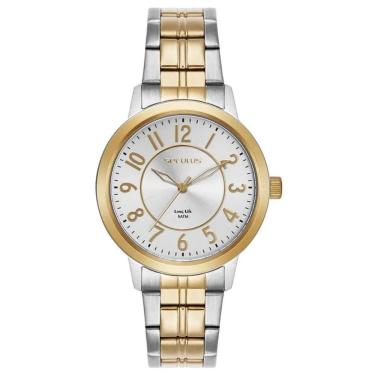 Imagem de Relógio Seculus Feminino Ref: 44311lpsvba2 Casual Aço Bicolor