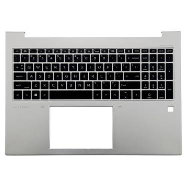 Imagem de BestParts Capa superior de apoio para as mãos, teclado retroiluminado dos EUA compatível com HP EliteBook 860 G9, 860 G10, FPR, P/N: N08145-001
