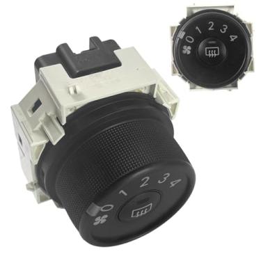Imagem de FUZIDDN Botão de ventilador HVAC AC Controle de velocidade do vento para Toyota Corolla 2009-2013 e Matrix 2009-2010, substituição direta para OEM 55902-12100, 55902-02030, 55902-02070, 55902-75D358