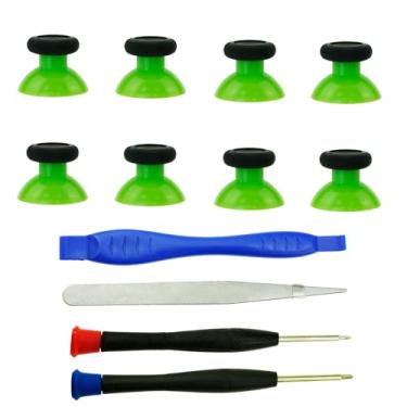 Imagem de CDHKOZ 8PCS Replacement Repair Kit for Xbox Core Controller, Thumbstick for Xbox one S X Elite Controller, Custom Parts Analog Joysticks Thumb Sticks for Xbox Series X/S Controller