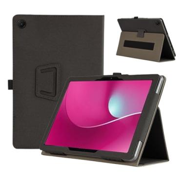 Imagem de Capa para tablet T-Mobile REVVL Tab 2 de 10,1 polegadas, capa para tablet KONXISA com adsorção magnética, capa protetora dobrável de couro PU com suporte para caneta, capa protetora de proteção total