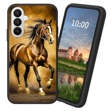 Imagem de Dikoer Capa para Samsung Galaxy S26 5G TPU macia fosca para doces, acessórios para celular masculino e feminino, capa de proteção à prova de choque, cavalo marrom