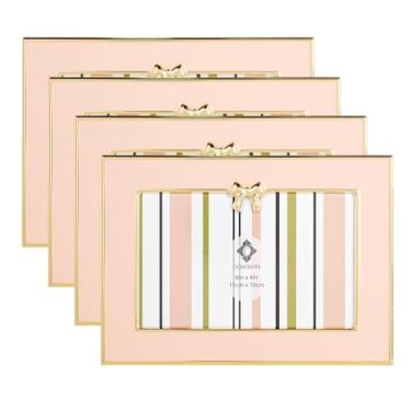 Imagem de Concepts Porta-retrato de metal esmaltado, elegante, decorativo, luxuoso, para presente, romântico, vintage, lembrança, casamento, aniversário, decoração de casa