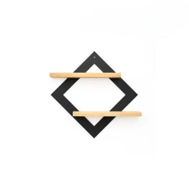 Imagem de Prateleira Parede Preto Pinus Decoração Moderna Resistente(1)