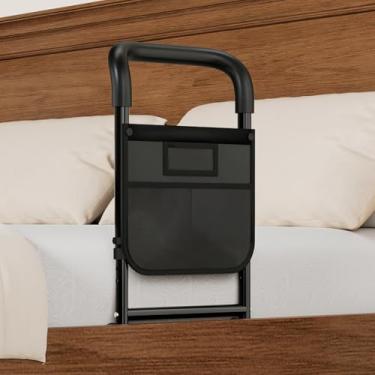 Imagem de HOMEAL Trilhos de cama para idosos (estilo F, preto)