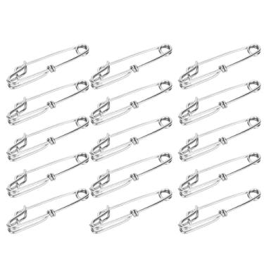 Imagem de 15 peças de Grampos Atum em Aço Inoxidável Suportes Galhos Linha Longa Acessório Pesca com Engate Rápido Fácil Colocar Remover Resistente à Corrosão Alta Tensão Utensílio Prático para Flutuadores Tuba