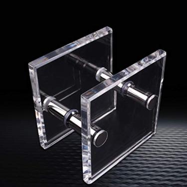 Imagem de GAORUIFENG Puxador de porta de entrada de acrílico para portas grandes de vidro/madeira/metal e portas