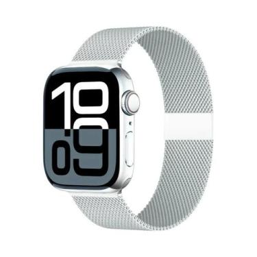 Imagem de Pulseira De Malha Milanesa Para Apple Watch De 42mm-46mm, Compatível C